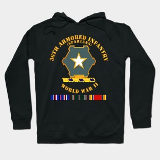 36th Armored Infantry - Spartans - WWII w EU SVC Hoodie